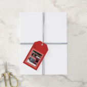 Keeshond Old Truck Paing Art Cadeaulabel (Met Touw)