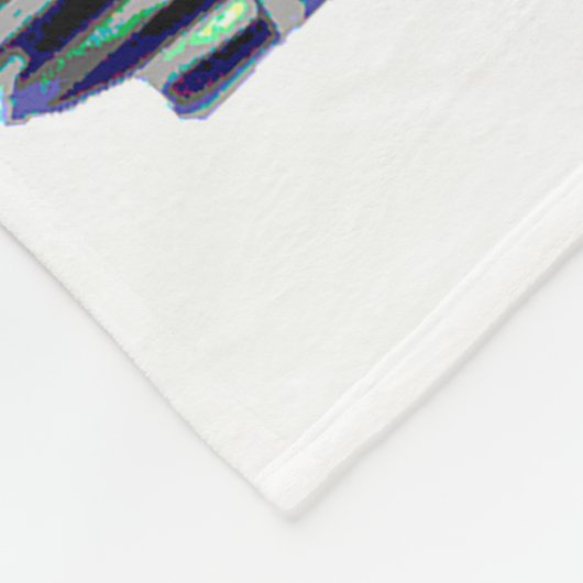 Keeshond Old Truck Paing Art Fleece Deken (Hoek)