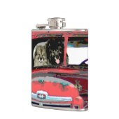 Keeshond Old Truck Paing Art Heupfles (Links)