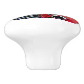 Keeshond Old Truck Paing Art Keramische Knop (Zijkant)