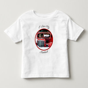 Keeshond Old Truck Paing Art Kinder Shirts