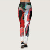 Keeshond Old Truck Paing Art Leggings (Achterkant)
