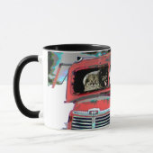 Keeshond Old Truck Paing Art Mok (Links)