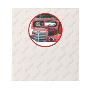 Keeshond Old Truck Paing Art Notitieblok