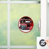 Keeshond Old Truck Paing Art Raamsticker (Huis)