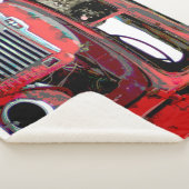 Keeshond Old Truck Paing Art Sherpa Deken (3/4)