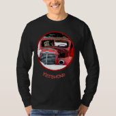 Keeshond Old Truck Paing Art T-shirt (Voorkant)