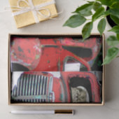 Keeshond Old Truck Paing Art Tissuepapier (Geschenk)