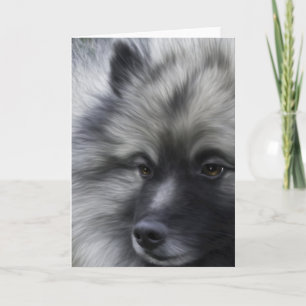 Keeshond om het even welk gelegenheidswenskaart kaart