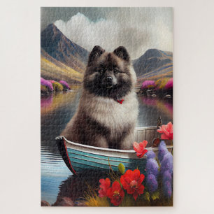 Keeshond op een peddel: Een Schilderachtig avontuu Legpuzzel