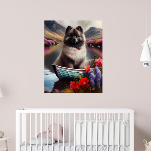 Keeshond op een peddel: Een Schilderachtig avontuu Poster (Kinderkamer 2)