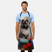 Keeshond op een peddel: Een Schilderachtig avontuu Schort (Gedragen)