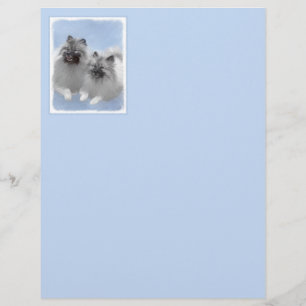 Keeshond Paar van Kees Schilderen Originele Dieren