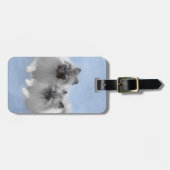 Keeshond Paar van Kees Schilderen Originele Dieren Bagagelabel (Voorkant horizontaal)