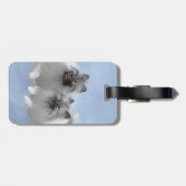 Keeshond Paar van Kees Schilderen Originele Dieren Bagagelabel (Achterkant horizontaal)