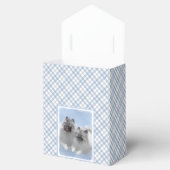 Keeshond Paar van Kees Schilderen Originele Dieren Bedankdoosjes (Geopend)