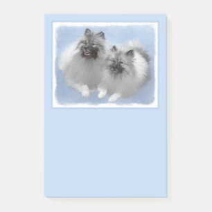 Keeshond Paar van Kees Schilderen Originele Dieren Post-it® Notes
