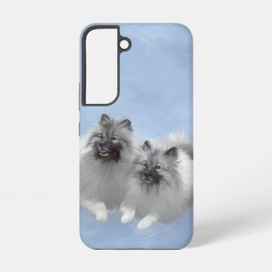 Keeshond Paar van Kees Schilderen Originele Dieren Samsung Galaxy Hoesje