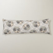 Keeshond Painting 2 Keeshonden Originele hondenkun Lichaamskussen (Achterkant)