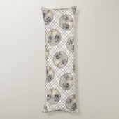 Keeshond Painting 2 Keeshonden Originele hondenkun Lichaamskussen (Achterkant (Verticaal))