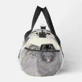 Keeshond Painting 2 Keeshonden Originele hondenkun Plunjezak (Rechts)