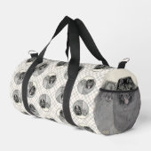 Keeshond Painting 2 Keeshonden Originele hondenkun Plunjezak (Rechterhoek)