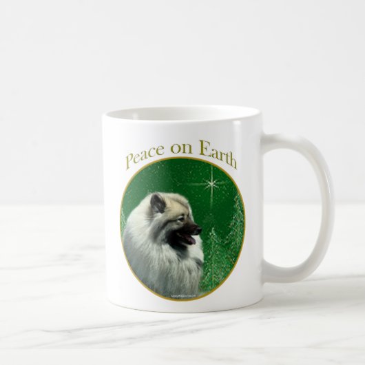 Keeshond Peace Koffiemok (Rechts)