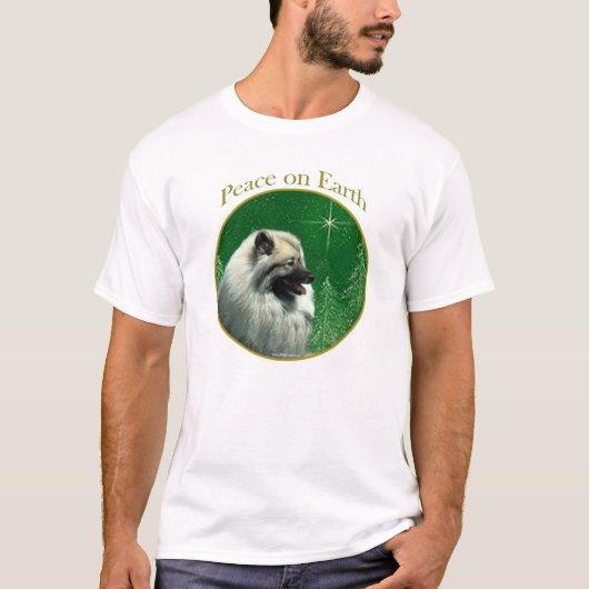 Keeshond Peace T-shirt (Voorkant)