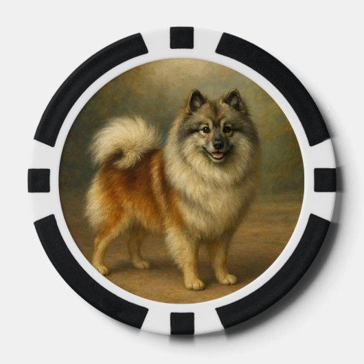 Keeshond Poker Chips (Voorkant)