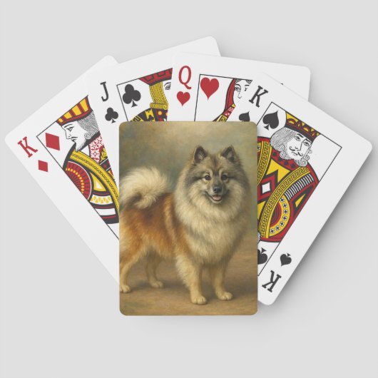 Keeshond Pokerkaarten (Achterkant)