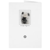 Keeshond Puppy Drawing - Cute Original Dog Art (Achterkant)