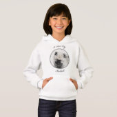 Keeshond Puppy Drawing - Cute Original Dog Art (Voorkant volledig)