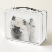 Keeshond Puppy Drawing - Cute Original Dog Art (Achterkant)