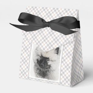 Keeshond Puppy Drawing - Cute Original Dog Art Bedankdoosjes