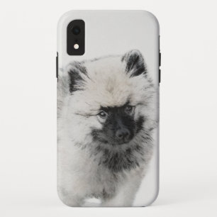 Keeshond Puppy Drawing - Cute Original Dog Art Case-Mate iPhone Case