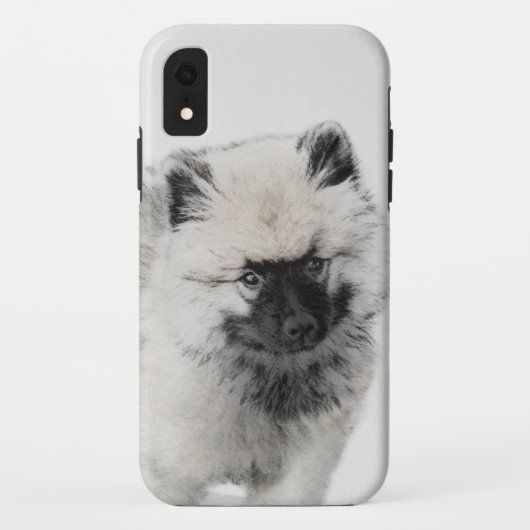 Keeshond Puppy Drawing - Cute Original Dog Art Case-Mate iPhone Case (Achterkant)