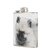 Keeshond Puppy Drawing - Cute Original Dog Art Heupfles (Links)