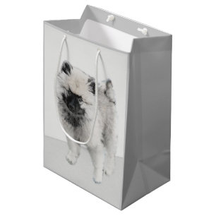 Keeshond Puppy Drawing - Cute Original Dog Art Medium Cadeauzakje