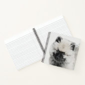 Keeshond Puppy Drawing - Cute Original Dog Art Notitieboek (Binnen)