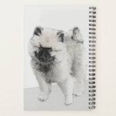 Keeshond Puppy Drawing - Cute Original Dog Art Planner (Achterkant)