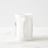 Keeshond Puppy Drawing - Cute Original Dog Art Porselein Kop (Achterkant)