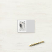Keeshond Puppy Drawing - Cute Original Dog Art Post-it® Notes (Op bureau)