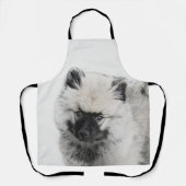 Keeshond Puppy Drawing - Cute Original Dog Art Schort (Voorkant)