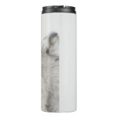 Keeshond Puppy Drawing - Cute Original Dog Art Thermosbeker (Achterkant)