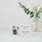 Keeshond Puppy Drawing - Cute Original Dog Art Visitekaartje (Staand voorkant)
