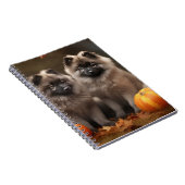 Keeshond Puppy Herfst Delight Pompoen Notitieboek (Rechterzijde)
