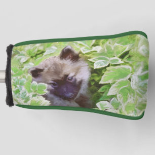 Keeshond Puppy in de Garden Painting Originele Kun Golfheadcover