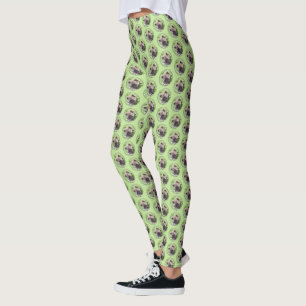 Keeshond Puppy in de Garden Painting Originele Kun Leggings