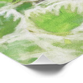 Keeshond Puppy in de Garden Painting Originele Kun Poster (Hoek)