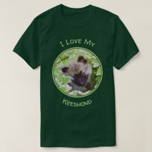 Keeshond Puppy in de Garden Painting Originele Kun T-shirt